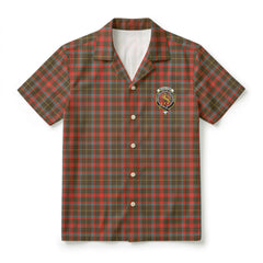 McKintosh Hunting Weathered Tartan Crest Hawaiian Shirt