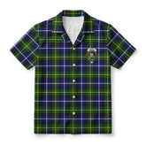 McNeil of Barra Modern Tartan Crest Hawaiian Shirt