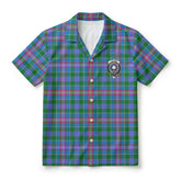 Pitcairn Hunting Tartan Crest Hawaiian Shirt