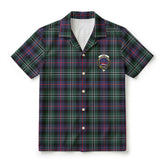 Rose Hunting Modern Tartan Crest Hawaiian Shirt