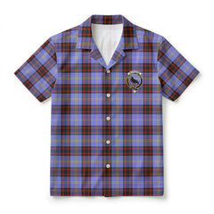 Rutherford Tartan Crest Hawaiian Shirt