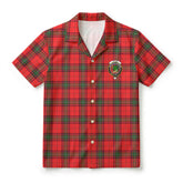Seton Modern Tartan Crest Hawaiian Shirt