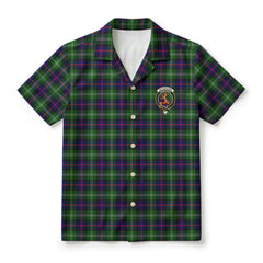 Sutherland Modern Tartan Crest Hawaiian Shirt
