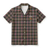 Sutherland Weathered Tartan Crest Hawaiian Shirt