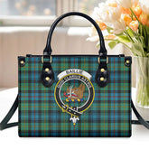 Baillie Ancient Tartan Crest Leather Handbag