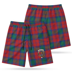 Auchinleck Tartan Crest Men's Beach Shorts