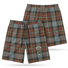 Fergusson Weathered Tartan Crest Men's Beach Shorts