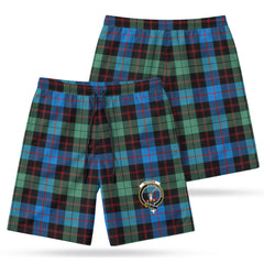 Guthrie Ancient Tartan Crest Men's Beach Shorts