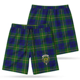 Johnstone Modern Tartan Crest Men's Beach Shorts