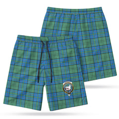 Lockhart Tartan Crest Men's Beach Shorts