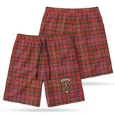 MacAlister Modern Tartan Crest Men's Beach Shorts