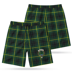 MacArthur Modern Tartan Crest Men's Beach Shorts
