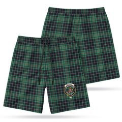 MacAulay Hunting Ancient Tartan Crest Men's Beach Shorts