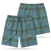 MacInnes Ancient Tartan Crest Men's Beach Shorts