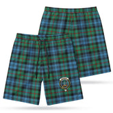 MacKinlay Ancient Tartan Crest Men's Beach Shorts