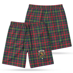 MacKintosh Hunting Modern Tartan Crest Men's Beach Shorts