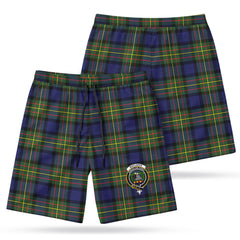 MacLaren Modern Tartan Crest Men's Beach Shorts