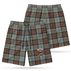 MacLeod of Harris Weathered Tartan Crest Men's Beach Shorts