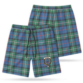 MacPhail Hunting Ancient Tartan Crest Men's Beach Shorts