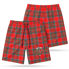 McBain Tartan Crest Men's Beach Shorts