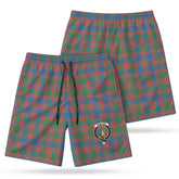 McIntyre Ancient Tartan Crest Men's Beach Shorts