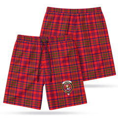 Murray of Tulloch Modern Tartan Crest Men's Beach Shorts