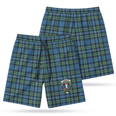 Robertson Hunting Ancient Tartan Crest Men's Beach Shorts