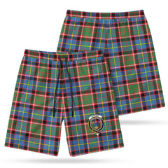 Stirling (of Cadder-Present Chief) Tartan Crest Men's Beach Shorts