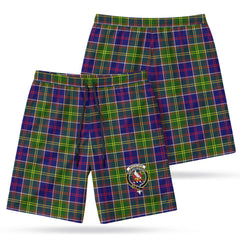 Whiteford Tartan Crest Men's Beach Shorts