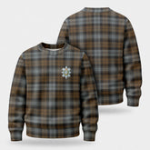 Black Watch Weathered Tartan Crest Sweater