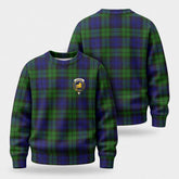Campbell Modern Tartan Crest Sweater