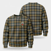 Farquharson Weathered Tartan Crest Sweater