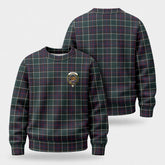 Leslie Hunting Modern Tartan Crest Sweater