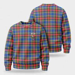 MacBeth Modern Tartan Crest Sweater