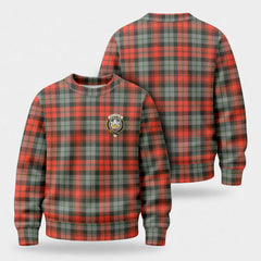 MacLachlan Weathered Tartan Crest Sweater
