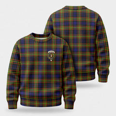 MacLellan Modern Tartan Crest Sweater