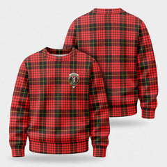 MacQueen Modern Tartan Crest Sweater