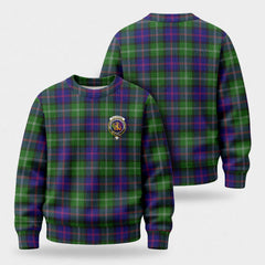 MacThomas Modern Tartan Crest Sweater