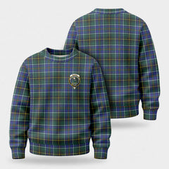 McInnes Modern Tartan Crest Sweater