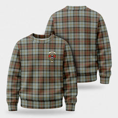 McLeod of Harris Weathered Tartan Crest Sweater