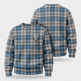 Napier Modern Tartan Crest Sweater