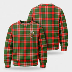 Pollock Tartan Crest Sweater