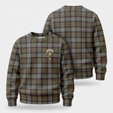 Stewart Old Weathered Tartan Crest Sweater