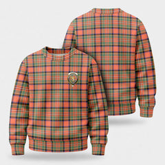 Stewart Royal Ancient Tartan Crest Sweater