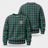 Urquhart Broad Red Ancient Tartan Crest Sweater