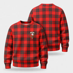 Wemyss Modern Tartan Crest Sweater
