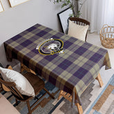 Cunningham Dress Blue Dancers Tartan Crest Tablecloth