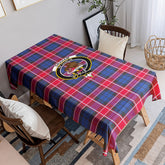 Graham of Menteith Red Tartan Crest Tablecloth