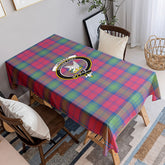 Lindsay Ancient Tartan Crest Tablecloth