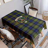 MacLaren Modern Tartan Crest Tablecloth